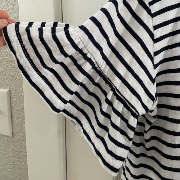 Zara Striped tee with flutter sleeves - Picture 3 of 3